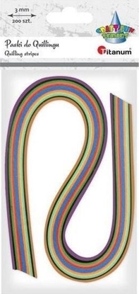 Attēls no Titanum Paski do quillingu 3mm mix 200szt