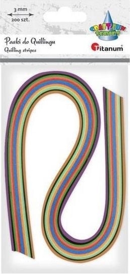 Picture of Titanum Paski do quillingu 3mm mix 200szt