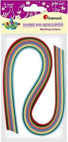 Изображение Titanum Paski do quillingu 5mm mix 200szt