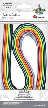 Attēls no Titanum Paski do quillingu 7mm mix 176szt