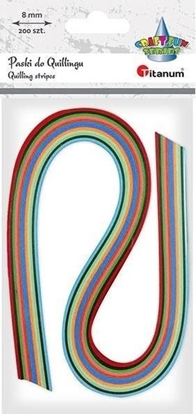 Attēls no Titanum Paski do quillingu 8mm mix 200szt