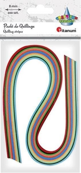 Picture of Titanum Paski do quillingu 8mm mix 200szt