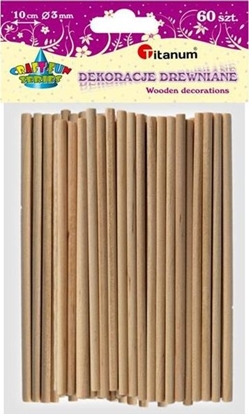 Attēls no Titanum Patyczki dekoracyjne okrge, 60 sztuk, CRAFT-FUN