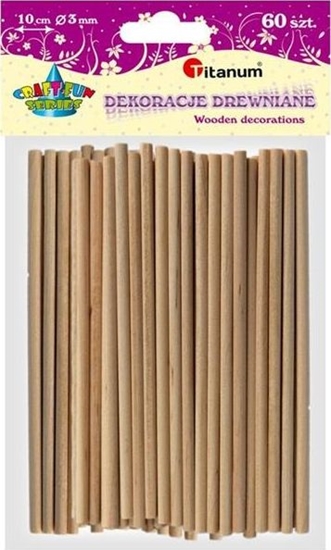 Picture of Titanum Patyczki dekoracyjne okrge, 60 sztuk, CRAFT-FUN