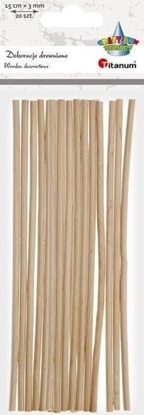 Attēls no Titanum Patyczki kreatywne okrge 15cm 3mm Titanum 20 szt