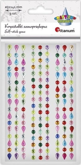 Изображение Titanum Pereki samoprzylepne Paski mix 9szt