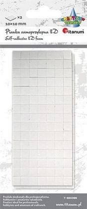 Attēls no Titanum Pianka samoprzylepna 3D 10x10mm biaa 2szt
