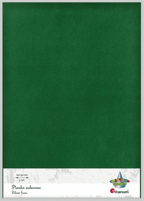 Picture of Titanum Pianka welurowa 20x30cm zielona 5szt.