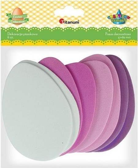 Picture of Titanum Piankowe Jaja 57x80 mm mix kolorów 8szt