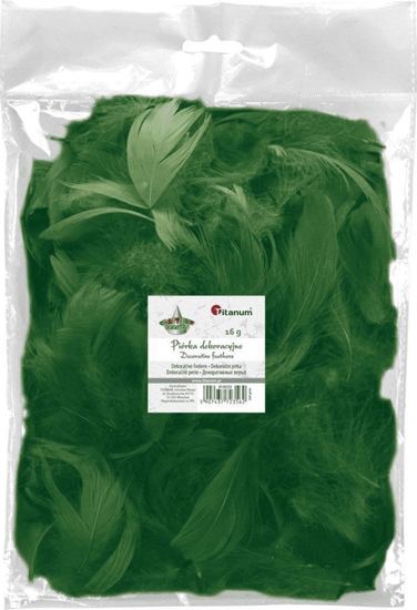 Picture of Titanum Piórka puch 16g ciemnozielone