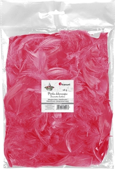Picture of Titanum Piórka puch 16g czerwone