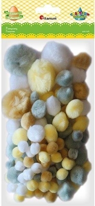 Picture of Titanum Pompony akrylowe mix 100szt