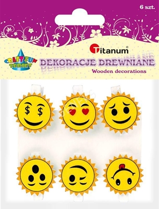 Picture of Titanum Spinacz drewniany Emotionki A6