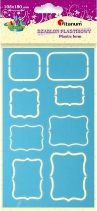 Picture of Titanum Szablon plastikowy 105x180mm ramki mix