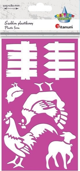 Picture of Titanum Szablon plastkowy 105x180mm Zagroda