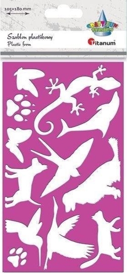 Picture of Titanum Szablon plastkowy 105x180mm Zwierzta