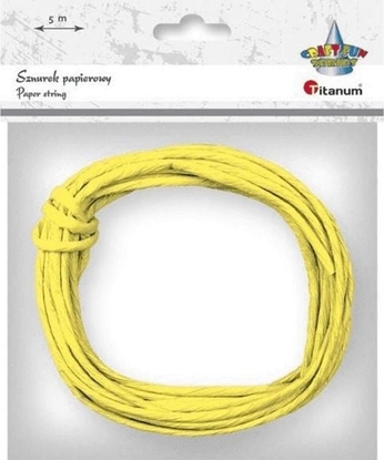 Picture of Titanum Sznurek papierowy 3.5mmx5m cytrynowy