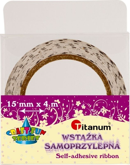 Picture of Titanum Tama dekoracyjna 1,5x4m Ecry w czarne kropki