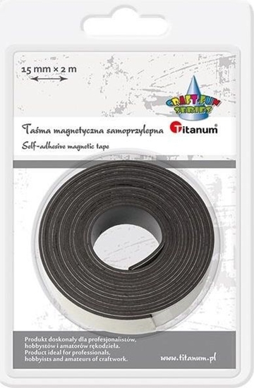 Picture of Titanum Tama magnetyczna samoprzylepna 15mmx2m czarna