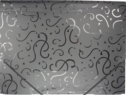 Picture of Titanum Teczka A4 z gumk wzory czarna