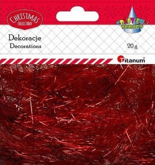 Picture of Titanum Wos anielski 20g czerwony metaliczny