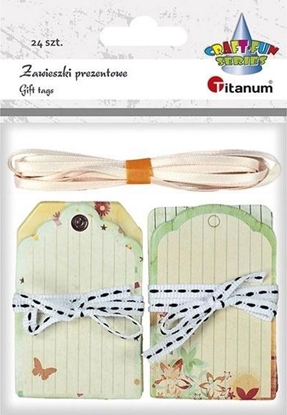 Attēls no Titanum Zawieszki prezentowe 45x70mm mix wzorów 24szt