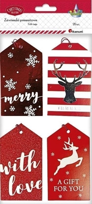 Picture of Titanum Zawieszki prezentowe B. Narodzenie czerwone 20szt.