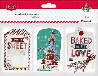 Attēls no Titanum Zawieszki prezentowe na wypieki 12szt.