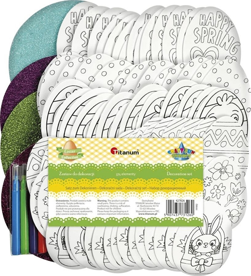Изображение Titanum Zestaw do dekoracji Pisanki 374 elementy