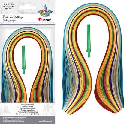 Attēls no Titanum Zestaw do quillingu paski + iga mix 150szt