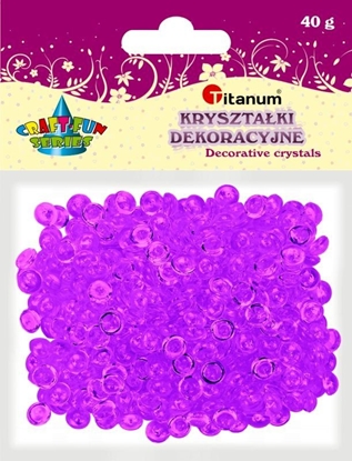 Изображение Titatnum Kreatywne Krysztaki dekoracyjne TITANUM 40g - jasny fiolet Titatnum Kreatywne