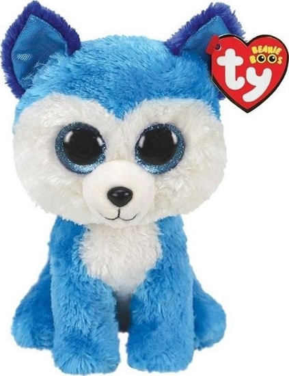 Изображение TY Beanie Boos Prince - niebieski Husky 15cm