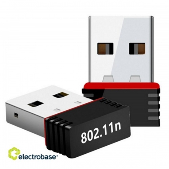 Изображение Tīkla iekārtas // Wi-Fi, Bluetooth (Wireless) USB adapteri // AK177 Karta wifi na usb 150mbps