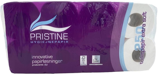Изображение Toiletpapir Pristine Extra Soft 3-lag 33,75 m Nyfiber,9 pk x 8 rl/krt