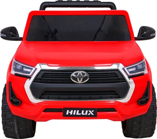 Изображение Toyota Hilux na akumulator dla dzieci Czerwony + Napd 4x4 + Pilot + 2 baganiki + Radio MP3 + LED