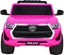 Изображение Toyota Hilux na akumulator dla dzieci Róowy + Napd 4x4 + Pilot + 2 baganiki + Radio MP3 + LED