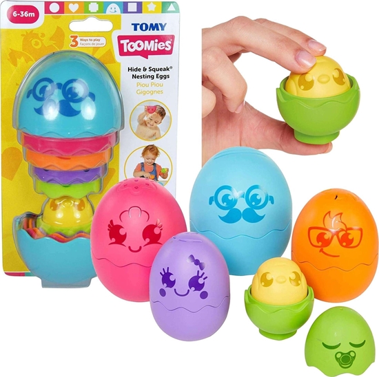 Изображение Tomy Tomy Toomies Jajko matrioszka niebieskie jajo