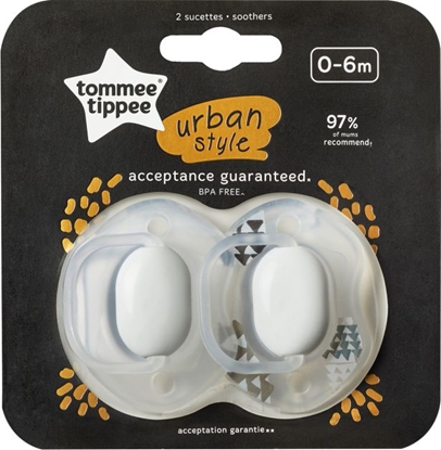 Picture of Tommee Tippee Smoczek uspokajajcy Urban unisex 0-6 m-cy 2 szt.