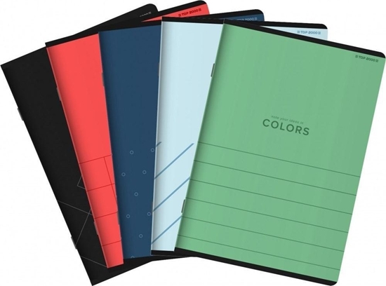 Picture of Top 2000 Zeszyt A5/80K kratka Colors mix (5szt)