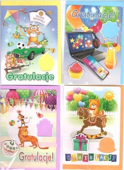 Picture of Top Graphic Karnet B6 z nakjejk. Gratulacje (10szt) MIX