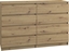 Attēls no Topeshop DUA KOMODA MALWA M8 140CM DB ARTISAN 8 SZUFLAD