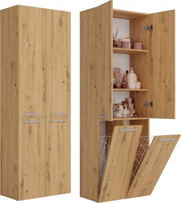 Attēls no Topeshop Supek azienkowy, wysoki, Nel, 60x30x174 cm, db artisan, mat