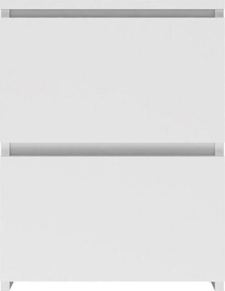 Picture of Topeshop SZAFKA W2 STOLIK NOCNY 2 SZUFLADY BIAY MAT