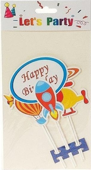 Изображение Topper na tort kosmos 29x16cm