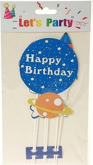 Изображение Topper na tort kosmos 29x16cm