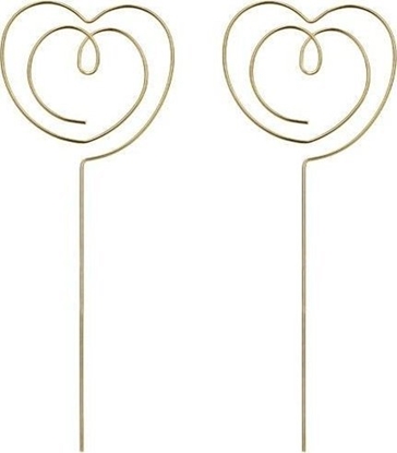 Изображение Topperki Serce zoty 12x4,5cm 2szt