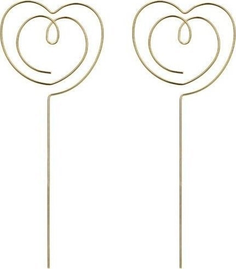 Изображение Topperki Serce zoty 12x4,5cm 2szt