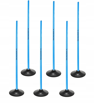 Attēls no YakimaSport Tor przeszkód slalomowy 160cm laski + podstawa 1,5kg niebieski