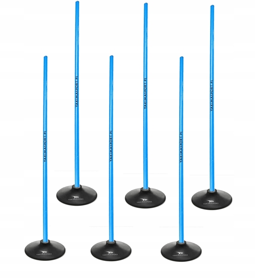 Picture of YakimaSport Tor przeszkód slalomowy 160cm laski + podstawa 1,5kg niebieski