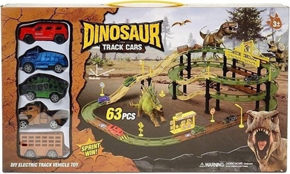 Изображение Tor samochodowy z dinozaurami na baterie